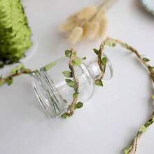 5/10/20m Rattan Vine Leaves, Artificial Willow Leaf Decoration, Green Plant Wreath Material Accessories - Green - View 4