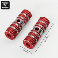TOSUOD 1 Pair Bicycle Rear Seat Rocket Footrests, Universal For Mountain And Road Bikes, Detachable Passenger Foot Pedal Support, Commuter Bike Passenger Safety Riding Accessory - Multicolor - View 9
