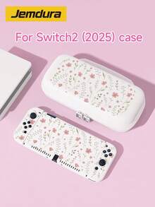 New Switch2 (2025) Game Console Accessories, French Floral Leaf Pattern Switch Protective Case, Compatible With Switch2/Switch NS/Switch OLED/Lite, Suitable For Switch2/Switch Game Console Accessories, Full Set, Storage Bag, Card Slot Dock, Switch Protective Case, Best Gift For Switch Players - Multicolor - View 1