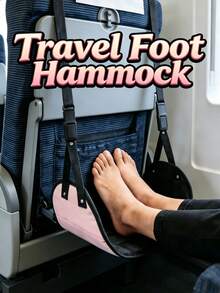 High-Speed Train & Airplane Travel Foot Hammock, Airplane Foot Hammock, Adjustable Foot Support Strap, Suitable For Long-Distance Flights - Multicolor - View 2