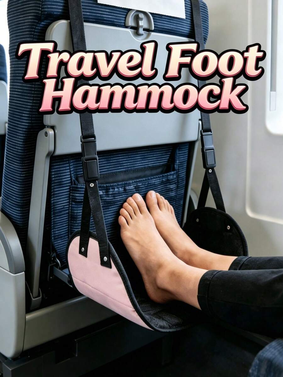 High-Speed Train & Airplane Travel Foot Hammock, Airplane Foot Hammock, Adjustable Foot Support Strap, Suitable For Long-Distance Flights
