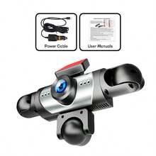 SIDAKEYE 360° Panoramic 5-Channel Dash Cam (4 Lenses + Rear) 64G Memory Card, 3.16-Inch IPS Display, 1080P Front, 720P Front/Middle/Rear/Left/Right Full Coverage, Quad-View Display Function, High-Definition Night Vision, Wide Dynamic Range, G-Sensor, USB Charging, 150mAh - A - View 10