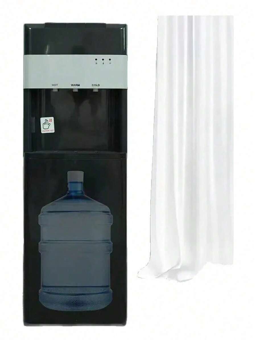 Cold And Hot Water Dispenser For Water Jugs - Concealed Design - Black - View 1