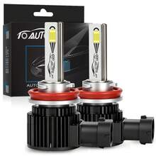 TOAUTO 2PCS H7 H11 9005 9006 LED Headlight Bulbs 30000LM 6000K White CanBus Error Free, High Low Beam For ORIGINAL Socket, Replacement For Car SUV - A - View 1
