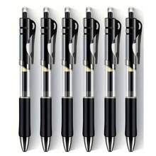 6-12pcs Retractable Neutral Pen Set - 0.5mm Replaceable Ink, Suitable For Office And School Writing - Black, Red And Blue, Back To School - Multicolor - View 14