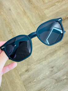 Men's Hexagonal Sunglasses With UV400 Protection, Featuring A Stylish Metal Detail. Comfortable, Available In Various Colors. Retro, Vintage, Cool, Beach Fashion, Gift, Geometric. - màu đen - Xem 2