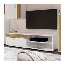 Miroytengo Television Stands & Entertainment Centers - White - Light Wood - View 6