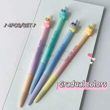 1pc Random Jumping Cat Tail Black Neutral Pen Set 0.5mm Retractable Quick-Dry Smooth Writing Pen For Students School Office Supplies - Sets - View 3