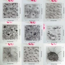 Clear Silicone Stamps Vintage Floral Background Scenery & Country Manor Bird Flower Patterns For DIY Junk Journal Scrapbook & Photo Album Crafts - Nature - View 4