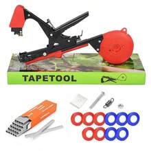 1 Set Convenient Efficient Fast Vegetable Plant Bundling Machine Kit, Compact Quick Vegetable Plant Tying Tool With Multiple Colored Ties And Nails, Designed For Gardeners And Farmers To Improve Plant Support Efficiency, Equipped With Gardening Rope Dispenser, Sturdy And Durable Structure - 10 Rolls Of Binding Tape + 1 Box Of Staples + Blade Accessories - View 13