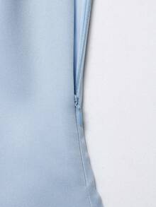 DEEKA 夏季新款女款簡約百搭掛脖時尚休閒上衣 - 藍色 - 查看 6