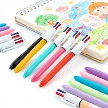 8pcs/4pcs/2pcs/Set Multicolor Ballpoint Pens, 1.0mm Tip, 4-In-1 Colorful Pens, Retractable Cute Nurse Pens, 4-In-1 Multicolor, Suitable For School, Students, Nurse Notes, Whiteboard, Office Supplies, Back To School Essential, Classic Ballpoint Pen Set Learning Office Supplies, Premium Holiday Gift, Suitable For Campus Classroom And Corporate Office Daily Use (14 Colors, Styles, Colors Sent Randomly) - Sets - View 5