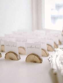 1/5/10pcs Wooden Table Number Holders, Rustic Style Table Card Holders, Can Be Used For Name Cards, Food Labels, Party And Wedding Table Signs, Memo And Photo Clips, Desktop Decoration, Rural Style, Desktop Decoration, Rural Style, Fall Home Decor, Room Decor, Room Decor For Women - Multicolor - View 9