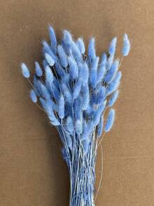 30/60/120/180/240 Pcs 16.5 Inch Artificial Rabbit Tail Grass, Artificial Rabbit Tail Grass Stems For Home Decor, Suitable For Bohemian Style Floral Arrangements, DIY Crafts, Home Kitchen Decor, Wedding Decor, Christmas Decor, Christmas Thanksgiving Decor, DIY Wreath Decor - Light Blue Rabbit Tail Grass - View 2