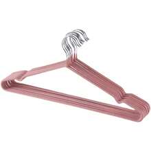 10/20/40/60/100pcs Set Non-Slip Coated Hangers, Luxurious Morandi Color, Home Clothes Rack - Dusty Pink - View 19
