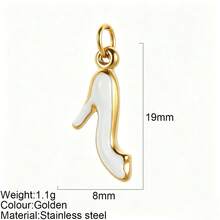 1pc Heart Pendant Colorful Heart Charm Suitable For Necklace Bracelet Earrings Decoration Versatile Fashion - Multicolor - View 12