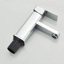 High Rise Minimalist Basin Mixer Tap Modern  Single Lever Easy Install - 銀色 - 查看 7