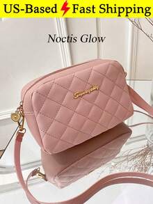 Women's Crossbody Bag Stylish Compact Handbag Bag Shoulder Bag Camera Bag New Style Single-Strap Diamond-Quilted Bag - 彩色 - 查看 1