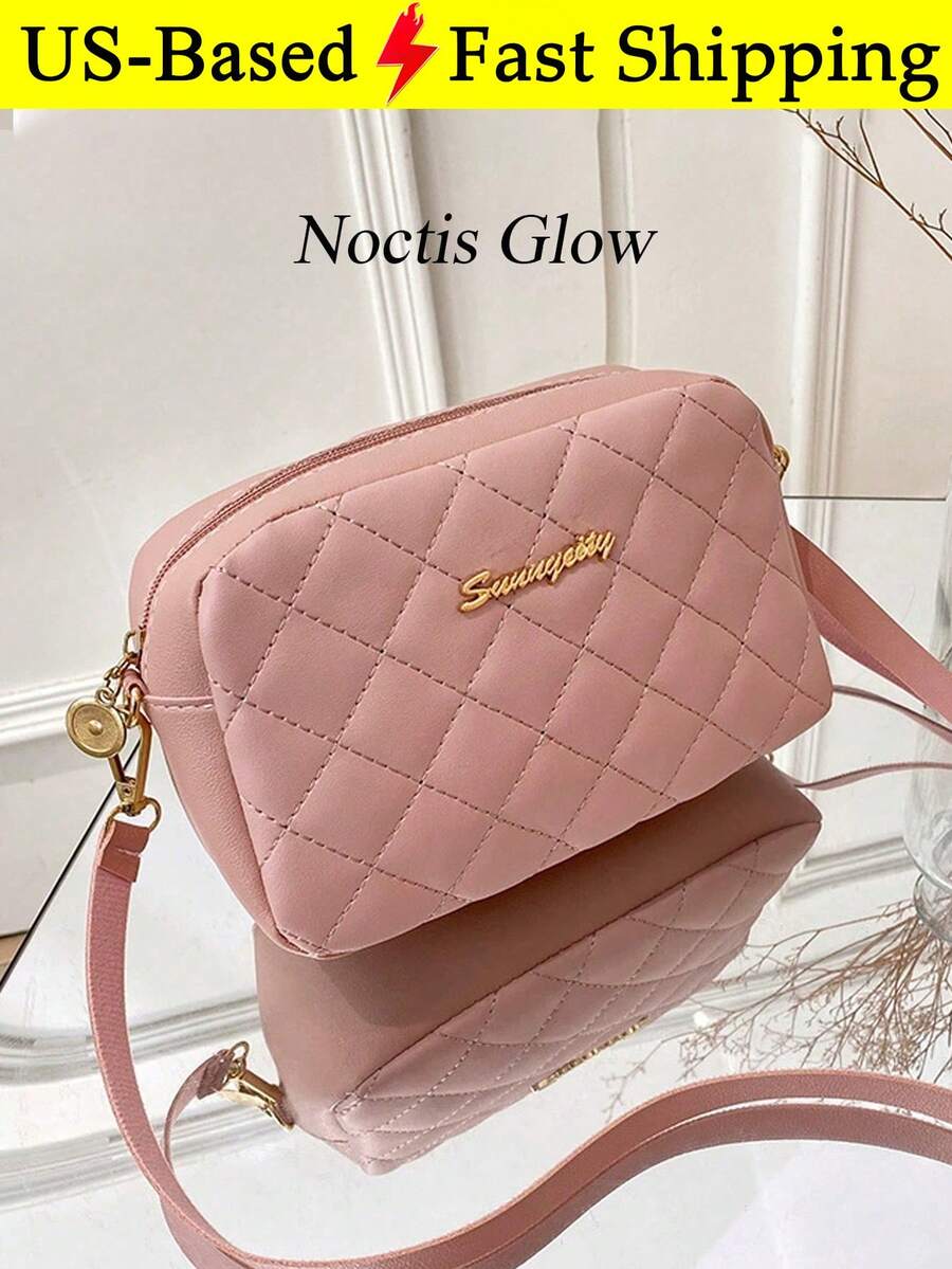Women's Crossbody Bag Stylish Compact Handbag Bag Shoulder Bag Camera Bag New Style Single-Strap Diamond-Quilted Bag - 彩色 - 查看 1