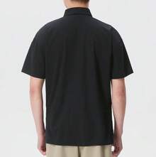 Columbia Summer New Style Sports Running Fitness Training Comfortable Breathable Casual Men's Short Sleeve POLO Shirt - Black - View 3