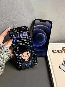 Tema triste de Sad Boyz en negro, azul y moradofunda de teléfono Fundas compatibles con ,Apple,VIVO,OPPO,,, y Honor.Fabricadas en silicona TPU,ofrecen protección contra golpes y caídas. - Negro - Ver 4