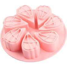 - Moldes de silicona para chocolate con ptalos de cavidades - Rosado - Ver 7