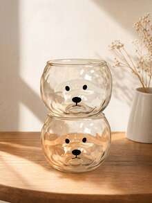 1 Stück süße Welpen-Glastasse (mit Griff) – Bichon Frise Kaffeetasse, geeignet für Heimdekoration und Geschirr, kann als Trinkbecher für Sommerfeste und Partys verwendet werden, anwendbar für Wohnzimmer, Schlafzimmer oder Büro, kann auch als Geschenk oder Feiertagsdekoration verwendet werden - Verschiedenfarbig - Übersicht 11