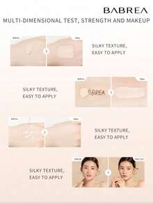 BABREA Foundation, Oil-Control & Long-Lasting, No Easy Makeup Removal, Concealing & Skin-Friendly, Brightening, Cream Foundation For Combination & Dry Skin, Genuine & Official - #01 Moisturizing/Ivory White - View 9