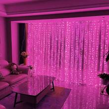 Battery Powered LED Fairy Curtain Lights, String Lights With Remote Control 8 Modes, Suitable For Christmas, Halloween, Bedroom, Wedding, Home, Party, Various Holiday Decoration Lighting - Battery Box Curtain Light - View 7