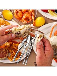 7-Piece/5-Piece/1-Piece Crab Seafood Tool Set, Including Seafood Scissors, Crab Needles, Crab Legs, And Dried Fruit Clips. Suitable For Cracking Shellfish, Crab Shells, And Nuts, With Storage Bag - View 6