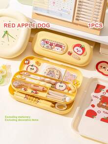 Tempat Pensil Dua Lapis dengan Jendela Gelembung yang Lucu, Kotak Pena Kustomisasi DIY Jepang Kawaii, Kotak Penyimpanan Alat Tulis Anak Kapasitas Besar, Perlengkapan Sekolah Siswa - Berbagai opsi untuk dipilih - View 14
