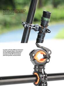 TOSUOD Bicycle Front Light Mount Clip Flashlight Holder Rotatable Light Bracket Cycling Accessories - Multicolor - View 2