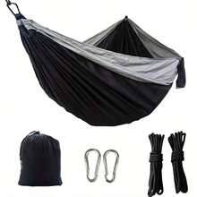 Portable Breathable Nylon Camping Hammock, Lightweight Heavy-Duty Design, Ideal Holiday Travel Essential Gift - Multicolor - View 11