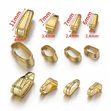 50Pcs Stainless Steel Lobster Clasp Smooth Pattern Embossed Pendant Clip Connector Suitable For DIY Handmade Necklace Jewelry Accessories - H2462 - View 4
