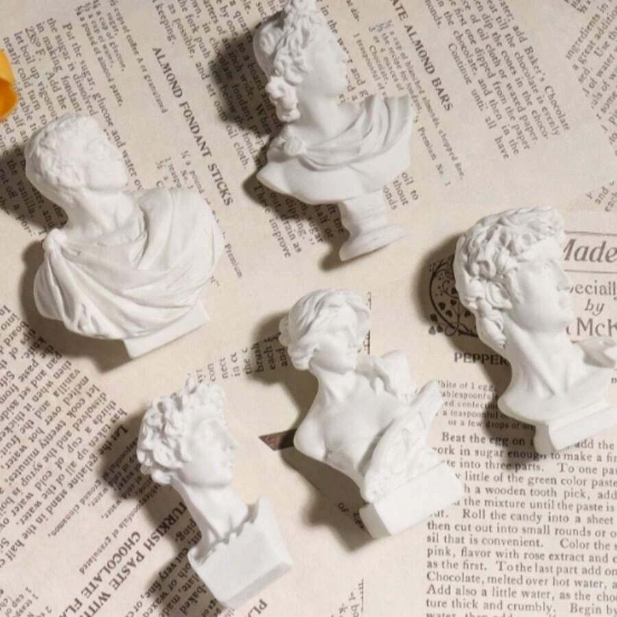 1個迷你羅馬柱微型裝飾品，DIY景觀裝飾，桌面小飾品，大/小石膏雕像，手工雕刻有微小瑕疵，請謹慎購買 - 擺飾 - 查看 1