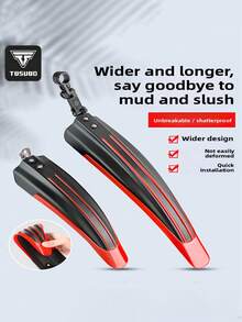 TOSUOD Mountain Bike Mudguard, Universal Front And Rear Wheel Mud Guard, Quick Release Installation, Stable And No Shaking, Effectively Blocks Mud And Water Splashing, Essential Protective Accessory For All Types Of Mountain Bikes, Commuting And Off-Road Cycling - Multicolor - View 4