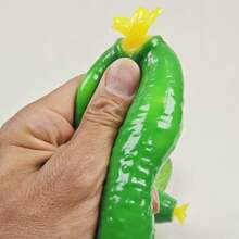 1/3 piezas Pelota antiestrés con rebote suave en forma de fruta, adecuada para adolescentes y adultos; Juguete antiestrés relleno de líquido en forma de fruta; Herramienta de relajación antiestrés - Verde - Ver 6