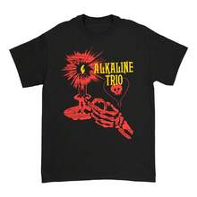Camiseta Negra De Manga Corta Alkaline Trio Band ShelterPlayera Negra para Hombre, 100% Algodón ideal para uso diario, ocio y deportes todo en uno /diseño versátil - Negro - Ver 1