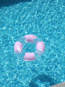 2-In-1 Purple Glitter Inflatable Float Set, Round Swim Ring & Mesh Water Hammock Lounge Chair, For Adult Pool Vacation - Multicolor - View 9