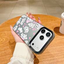 うさぎ ハート 可愛い デザインケース,プレゼント用・自分用両方に大活躍！,感あふれるキュートスマホケース - ブラック - チェックする 5