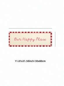 1件無框「Our Happy Place」玄關牆面藝術海報印刷，適合公寓客廳、臥室、宿舍、派對禮物、房間裝飾、牆面印刷 - 字體 - 查看 11
