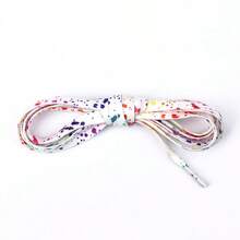 1 Pair Ink Splatter Shoelaces - Fashionable Pattern Printed Shoelaces, Suitable For Canvas Shoes, Sneakers, Skate Shoes, High-Top Shoes And Other Styles, Fit For All Men And Women - Multicolor - View 6