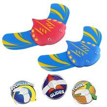 1pc Kids Underwater Diving Fish Toy, Manta Ray Pool Glider, Water-Powered Swimming Toy, Adjustable Fins, Summer Outdoor Pool Party Game 3+ Years - 301 Diving Fish - View 15