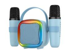Reletech Portable Bluetooth Karaoke Speaker With 2 Wireless Microphones, RGB Gradient Light, Recording & Multi Sound Effects, Mini Karaoke Machine For Home Party Indoor Gathering - View 12