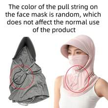1pc 3-In-1 High SPF Ice Silk Balaclava, Extended Brim Full Face Neck Gaiter, Breathable For Cycling Hiking Outdoor, Cooling & Windproof - Multicolor - View 8