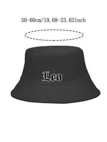 1 Stück Kinder Sternzeichen Fischerhut, Sonnenhut für Jungen & Mädchen, atmungsaktiv & leicht, lässiger Fischerhut für Outdoor/Strand - Schwarz - Übersicht 5