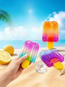 3/1pc Soft Cute Ice Cream Shaped Stress Relief Toy - A Cute Cube-Shaped Sensory Stress Relief Toy. This Portable Stress Relief Gadget Is Perfect For Use In The Office, Home Or Daily Relaxation. It Is An Excellent Decoration For Any Desk, And Also Suitable For Holidays, Parties And Christmas And Other Special Occasions. - Multiple Styles - View 3