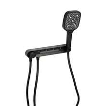 High-Pressure 3-In-1 Wall-Mounted & Handheld Shower System - 3 Spray Modes (Rain, Massage, Pulse) - Black - View 3