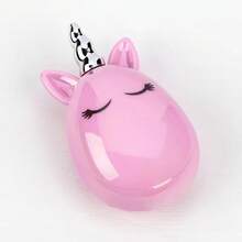 Unicorn Design Baby Massage Comb, Anti-Static, High Quality For Hair Cutting - Apricot - View 10