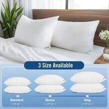 Ultra Plush Polyester Square Throw Pillow Insert, Hypoallergenic High Resilience Washable Cushion Core, Soft Polyester Filled Pillow Insert For Sofa Bedroom Dorm Home Decor & Back Support - White (white) 2pcs - View 5